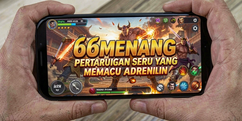 Tangkapan layar menunjukkan aksi seru dalam gameplay 66MENANG.
