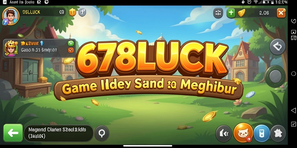 Tampilan gameplay 678LUCK yang seru dan adiktif, menampilkan karakter-karakter menarik.
