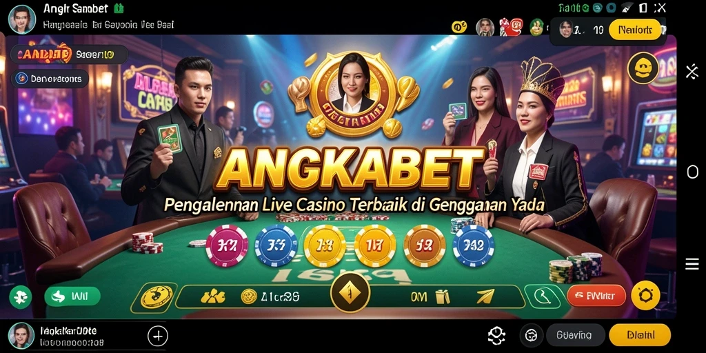 Gameplay Live Casino ANGKABET yang seru dan interaktif.