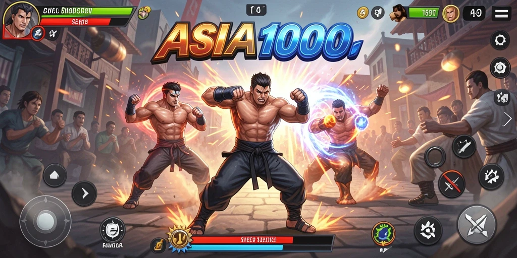 Tangkapan layar ASIA100 menampilkan momen epic dalam pertarungan.