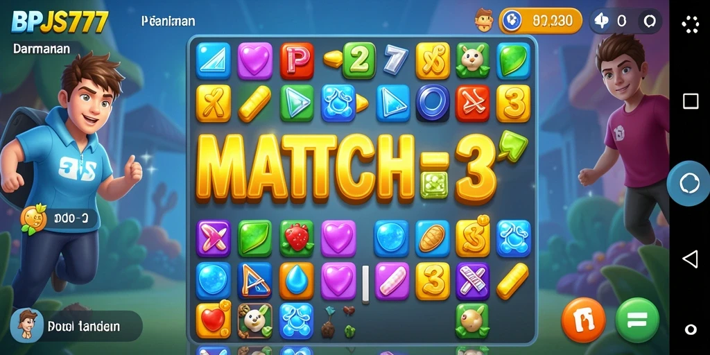 Tampilan gameplay BPJS777 yang seru dan berwarna-warni.