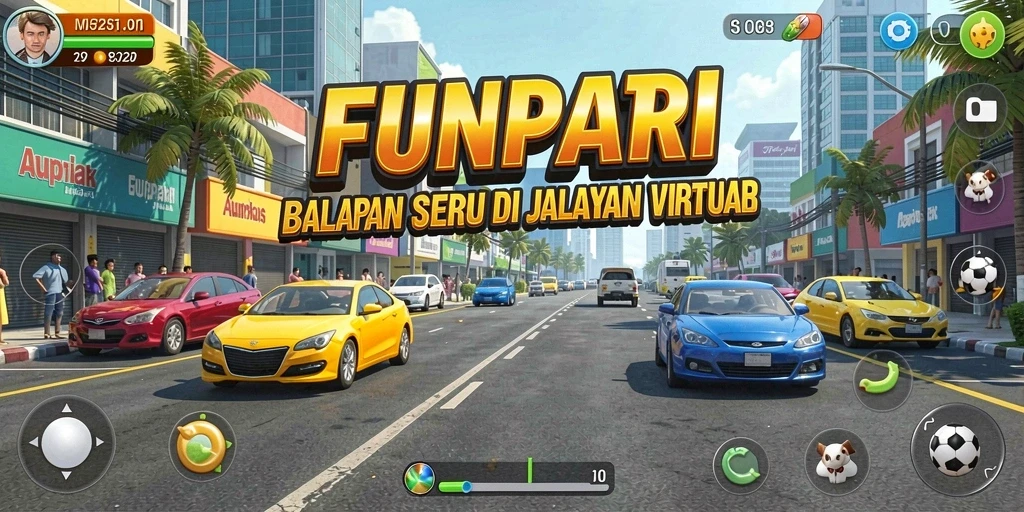 Tangkapan layar utama dari gameplay seru FUNPARI.