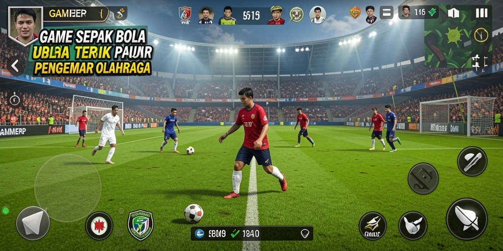 Tampilan gameplay GAMERP yang menegangkan dan penuh aksi di lapangan.
