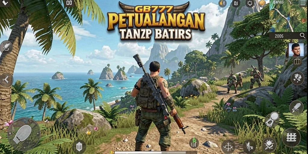 Screenshot gameplay GB777 menunjukkan petualangan menakjubkan di dunia terbuka.