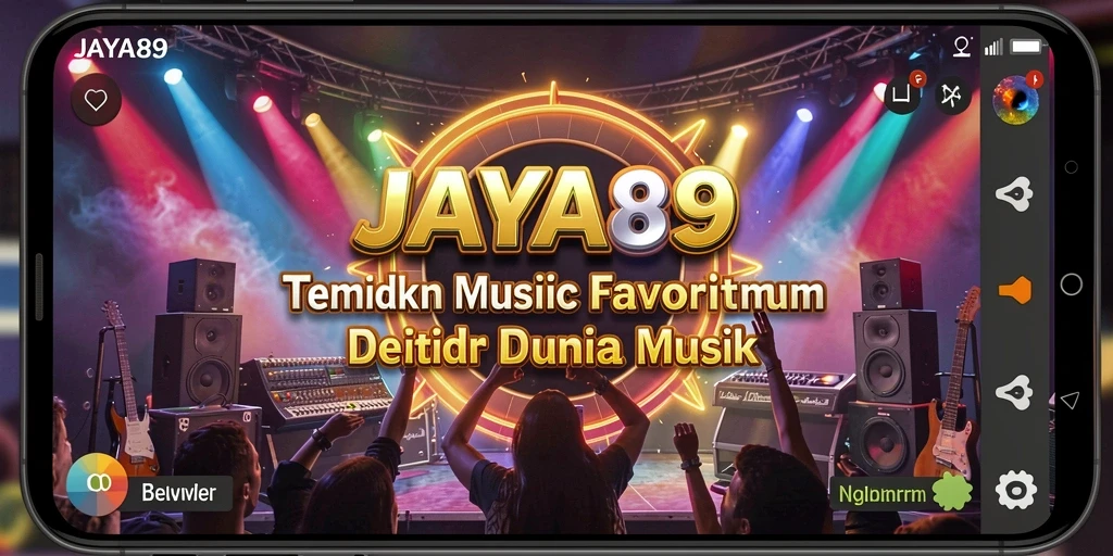 Screenshot utama JAYA89 menunjukkan interaksi pengguna dengan musik yang memikat.