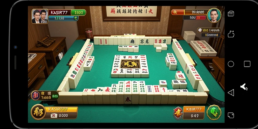 Screenshot gameplay <strong>KASIR777</strong> yang menampilkan keseruan permainan Mahjong.
