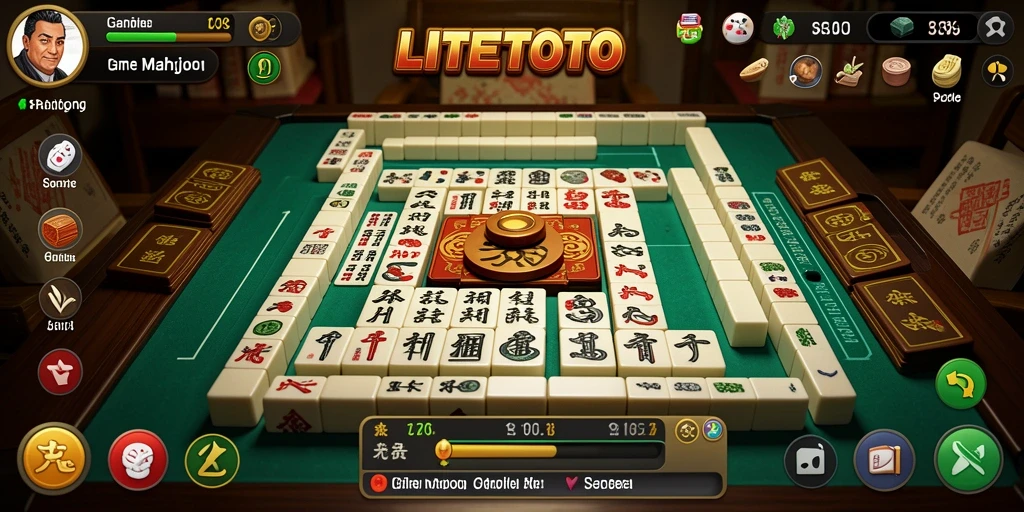 Tampilan gameplay seru dalam game Mahjong LITETOTO.