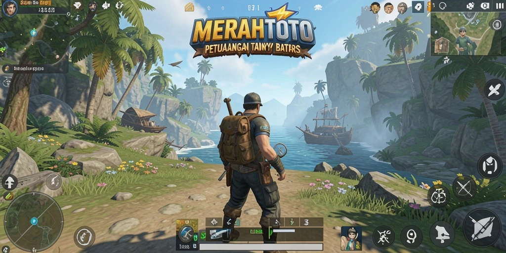 Screenshot MERAHTOTO yang menunjukkan keindahan dunia terbuka.