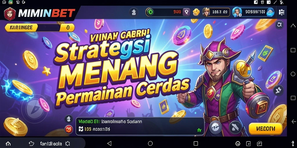 Screenshot gameplay MIMINBET menampilkan strategi mendalam dan pertempuran seru.
