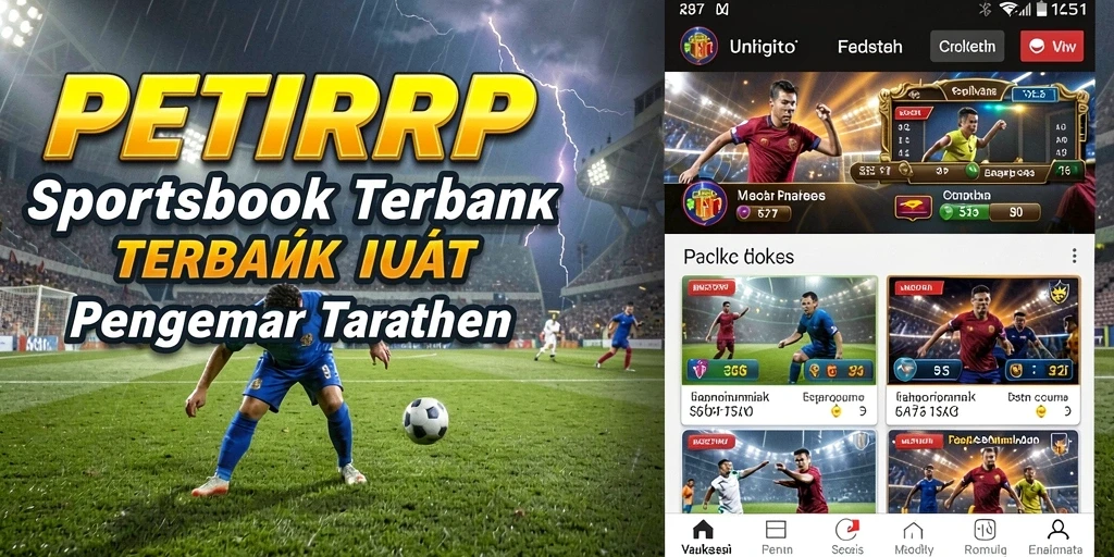 Tampilan menarik dalam aplikasi Sportsbook PETIRRP.