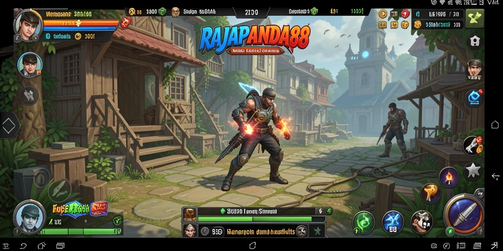 Tampilan gameplay menarik dan interaktif dari RAJAPANDA88.