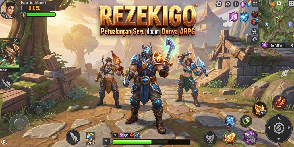 Tampilan menarik dari gameplay REZEKIGO yang penuh aksi.