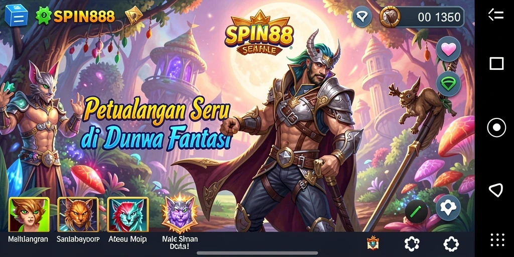 Tampilan gameplay <strong>SPIN88</strong> yang menampilkan aksi seru dan petualangan mendebarkan.
