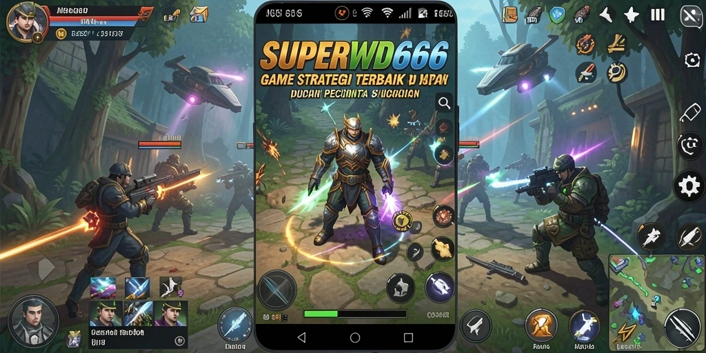 Tampilan gameplay menarik dari SUPERWD666 yang menampilkan strategi dan aksi.
