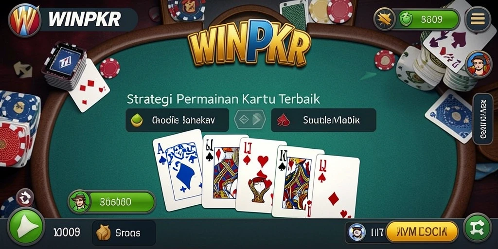 Tampilan gameplay <strong>WINPKR</strong> yang mendebarkan dan penuh strategi.